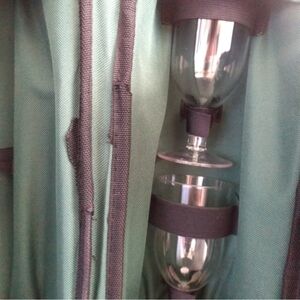 Wine Lover Gift Travel Picnic Tote Bag With Glasses Corkscrew and More